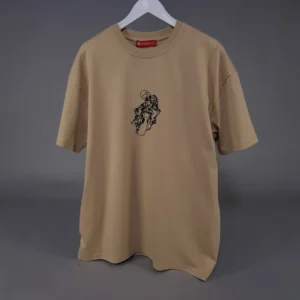 Motorcu Baskılı Oversize Unisex Tişört