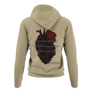 Kalp Baskılı Unisex Oversize Sweatshirt