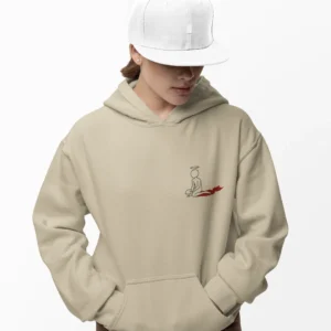 Melek & Şeytan Baskılı Kadın Kapüşonlu Sweatshirt