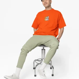 Ön ve Arka Baskılı Tom ve Jerry Baskılı Erkek Tişört