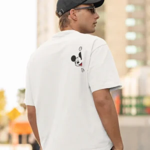 Mickey Mouse Baskılı Erkek Tişört – Eğlenceli ve Rahat Stil